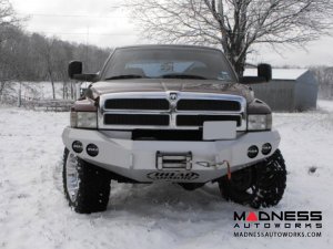 Dodge Ram 1500 Stealth Front Winch Bumper - Smittybilt XRC - Texture Black WARN M12000
